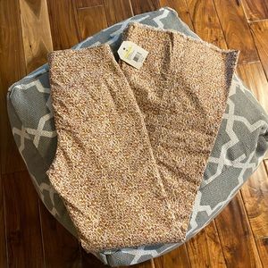 Wonderly pull on jean flare size M cheetah print